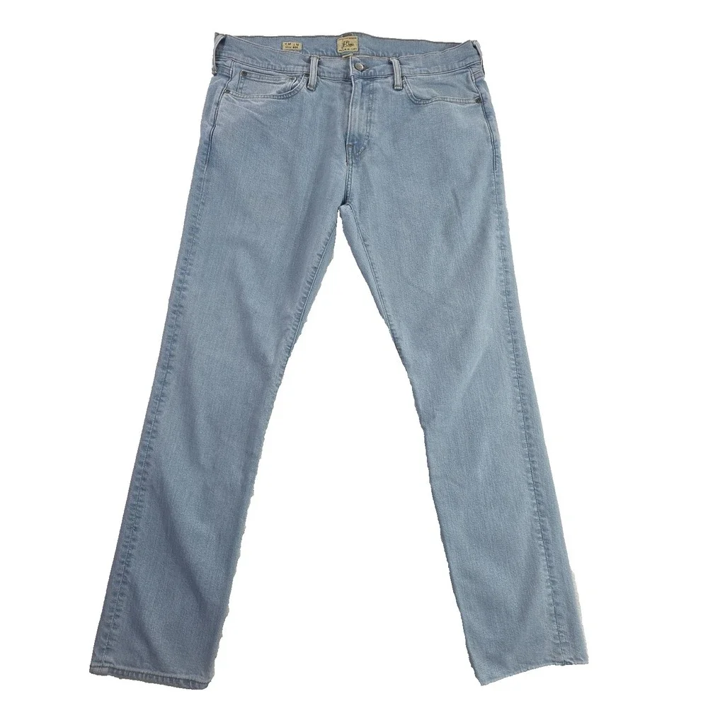 J. Crew 484 Slim Jeans Men's 34x32 Medium Wash Tapered Leg Comfort Stretch EUC